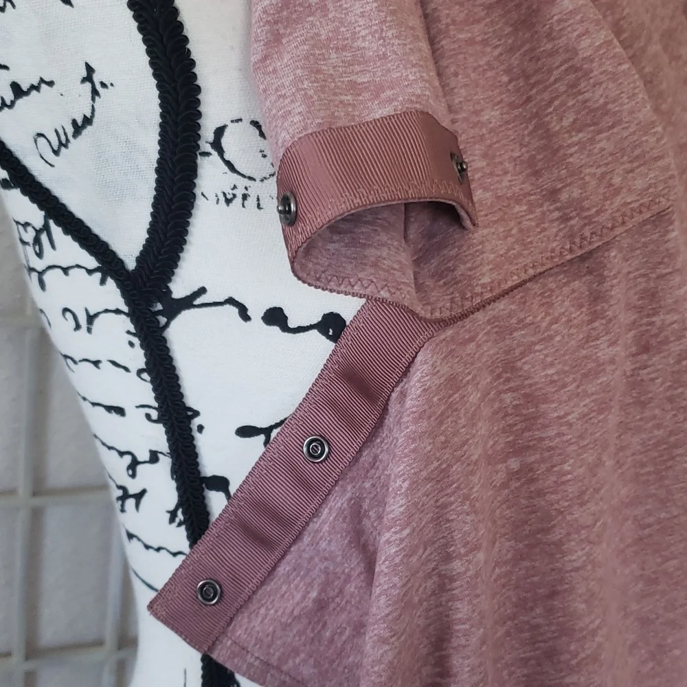 Lululemon Athletica Snap Buttons Wrap Scarf Multiway Old Pink One Size